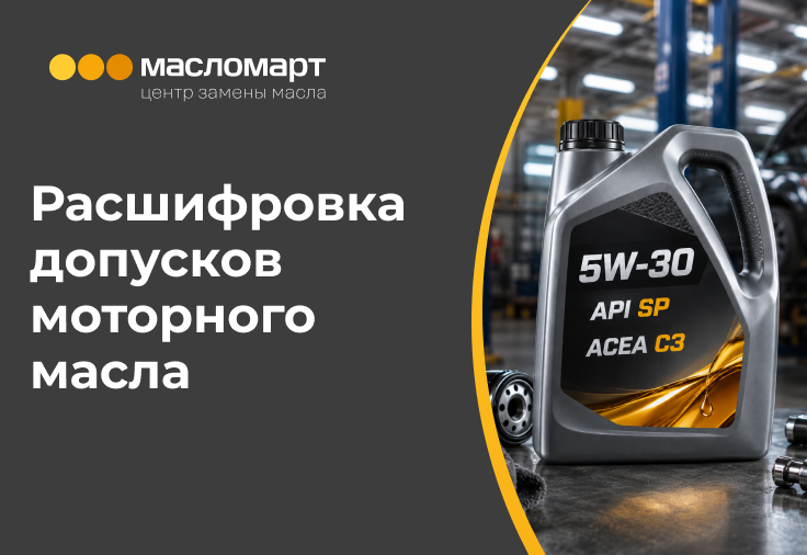 Расшифровка допусков моторного масла