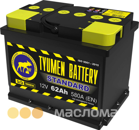 62 о.п. Tyumen Battery "STANDARD"  580А (242*175*190)