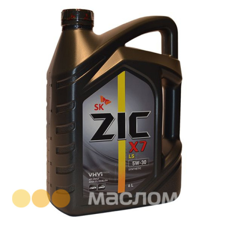 5/30 X7 LS ZIC   6л. синт. API SN/CF Масло моторное /кор.3шт./ (ранее 173051)